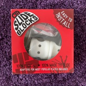 Small CIB Roller Skate Slide Blocks and Installation Kit with FREE Skate Tool